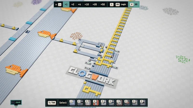 Orange fish and yellow keys on their way across the floor, in the 3D view